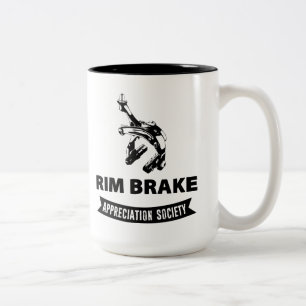 Rim Brake Appreciation Society Two-Tone Coffee Mug