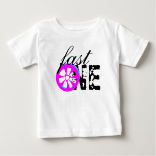 Rim Racing Car Neon Turning One Baby T-Shirt