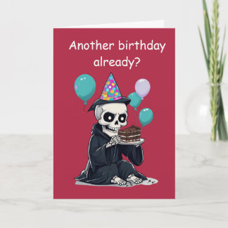 rim Reaper Birthday Funny Aging Humor Gift Card
