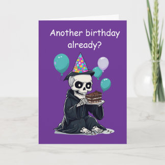 rim Reaper Birthday Funny Aging Humor Gift Card