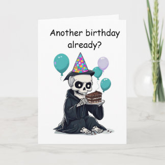rim Reaper Birthday Funny Aging Humour Gift Card