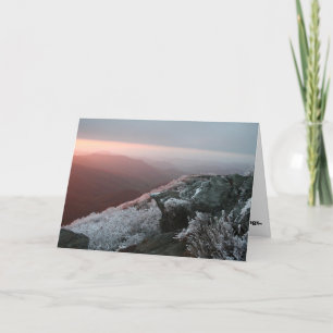 Rime Ice Christmas Greeting Card