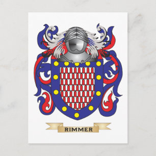 Rimmer Coat of Arms (Family Crest) Postcard