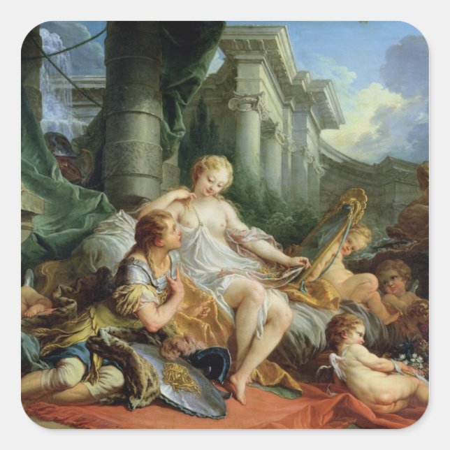 Rinaldo and Armida, 1733 Square Sticker (Front)