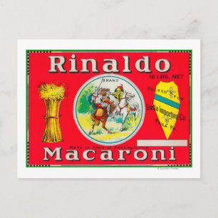 Rinaldo Macaroni LabelPhiladelphia, PA Postcard