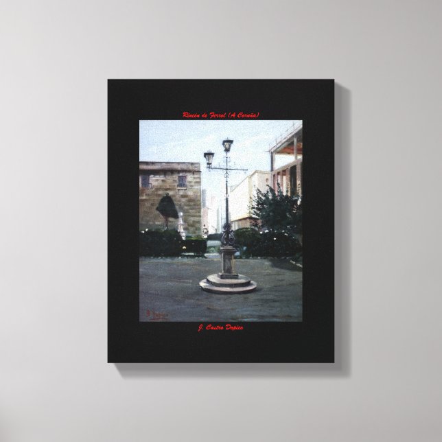 Rincón de Ferrol (A Coruña) Canvas Print (Front)