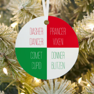 RINDEER NOMS Métal Cercle Ornement