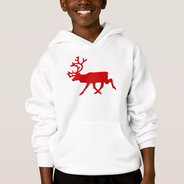 Rindeer rouge / Silhouette caribou (Devant)