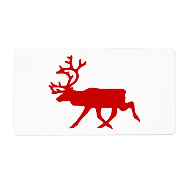 Rindeer rouge / Silhouette caribou (Devant)