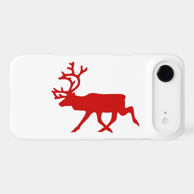 Rindeer rouge / Silhouette caribou (Verso (Horizontal))