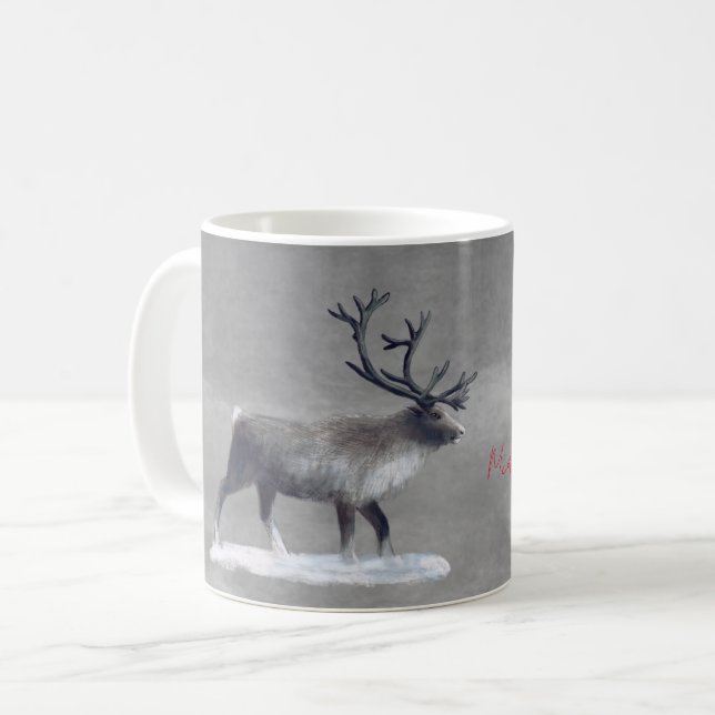 Rinder dans la tasse de café de jour d'hiver (Devant gauche)