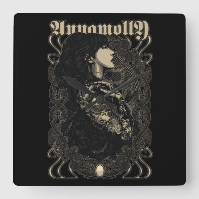 Rindu Square Wall Clock (Front)