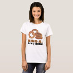 Ring-a-Ding-Ding Engagement Bachelorette Wedding T-Shirt<br><div class="desc">Design features an original marker illustration of tasty golden brown fried onion rings, with RING A DING DING in a fun font. Great for a bride, bridal shower, wedding, engagement or funny bachelorette party gift! Simply personalize with your event information for a one-of-a-kind look. Don't see what you're looking for?...</div>