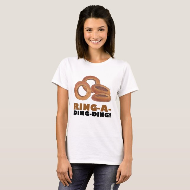 Ring-a-Ding-Ding Engagement Bachelorette Wedding T-Shirt (Front Full)
