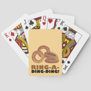 Ring-A-Ding-Ding Onion Ring Rings Junk Food Foodie Playing Cards