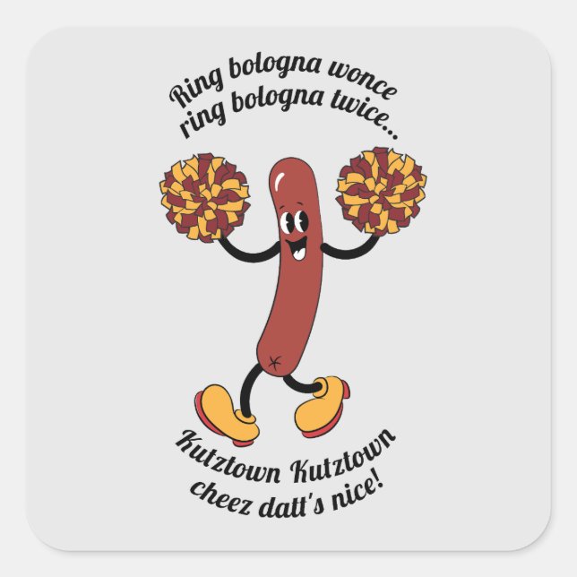 Ring Balogna Wunce! Square Sticker (Front)