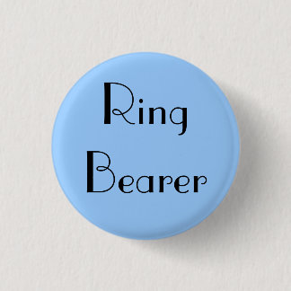 Ring Bearer 1 Inch Round Button