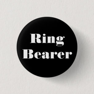 Ring Bearer 1 Inch Round Button