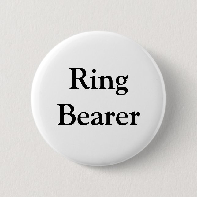 Ring Bearer 2 Inch Round Button (Front)