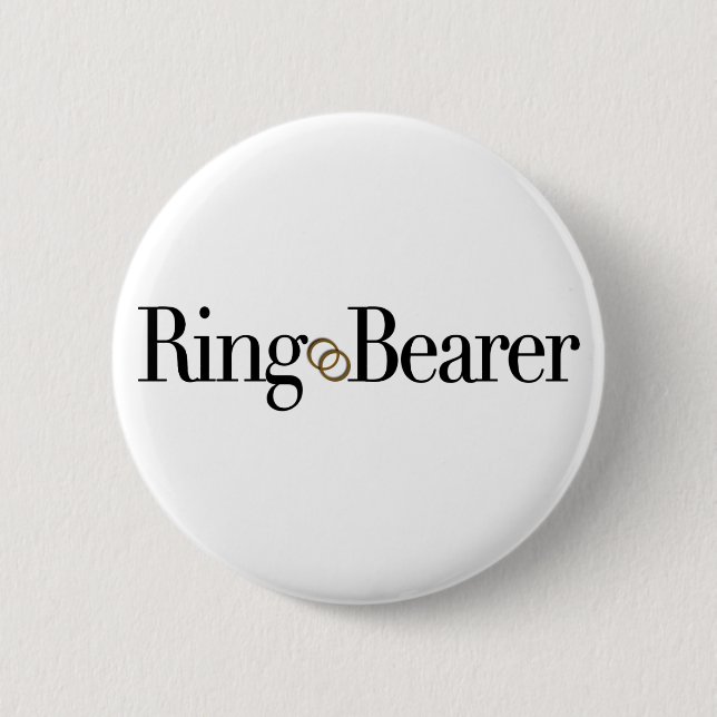 Ring Bearer 2 Inch Round Button (Front)