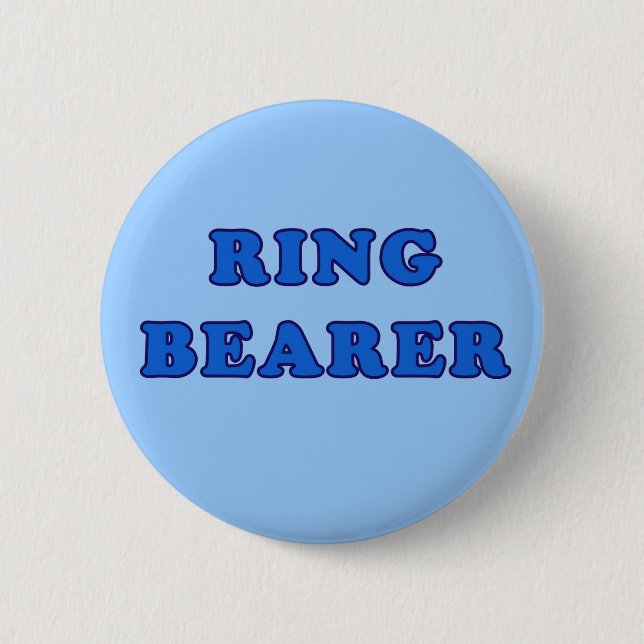 Ring Bearer 2 Inch Round Button (Front)