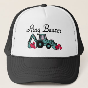 Ring Bearer Backhoe Trucker Hat