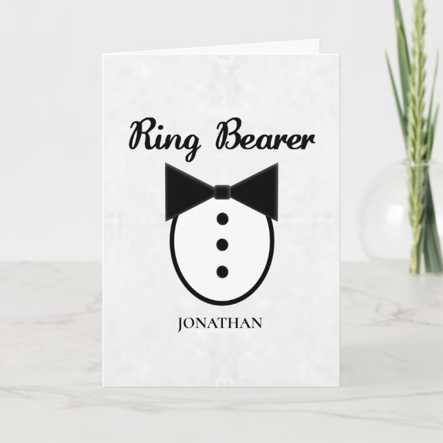 Ring Bearer Card (Front)