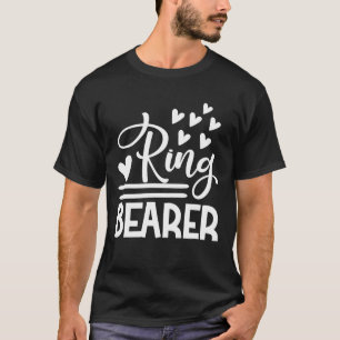 Ring Bearer Cute Engagement Matching Newlyweds Wed T-Shirt