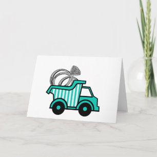 Ring Bearer Dump Truck Card