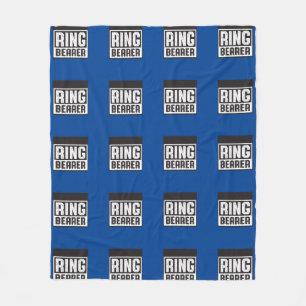 Ring Bearer Fleece Blanket Blu and Blk Collection 