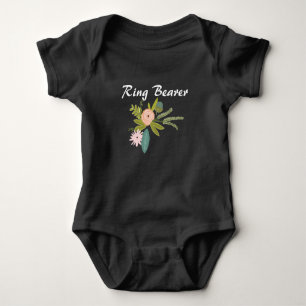 RING BEARER Floral and Fauna Baby Bodysuit