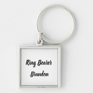 Ring Bearer Gift Custom Name Gifts Wedding Keychai Keychain