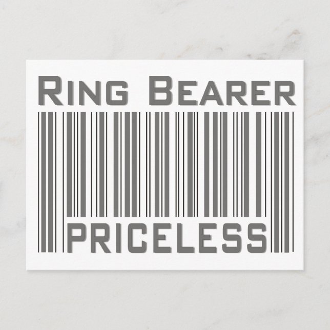 Ring Bearer Priceless Postcard (Front)