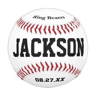 Ring Bearer Proposal Personalized Ring Bear Gift Baseball