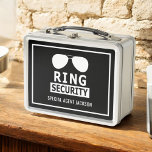 Ring Bearer Ring Security Personalized Briefcase Metal Lunch Box<br><div class="desc">Personalized Ring Bearer Ring Security Briefcase</div>