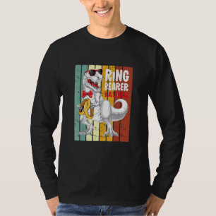 Ring Bearer Saurus Dinosaur T Rex Wedding Attendan T-Shirt