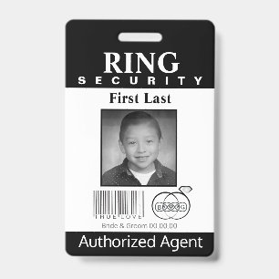 Ring Bearer Security Badge