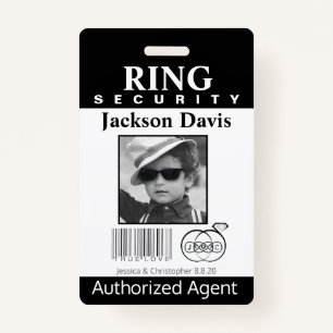 Ring Bearer Security Badge