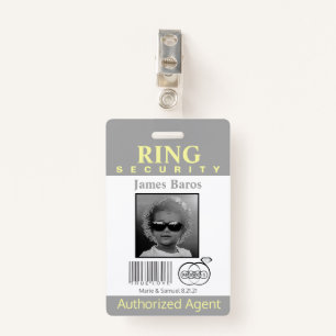 Ring Bearer Security Badge