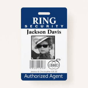 Ring Bearer Security Badge