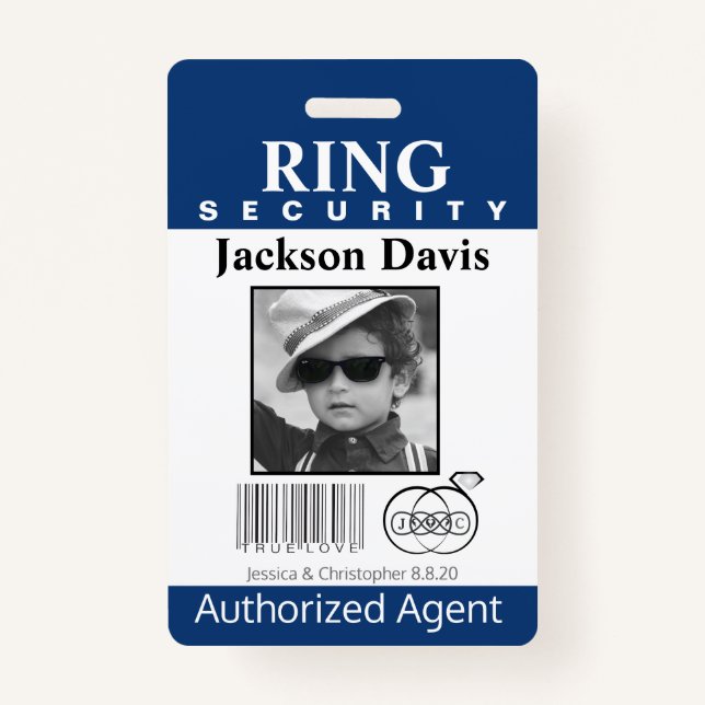 Ring Bearer Security Badge (Front)