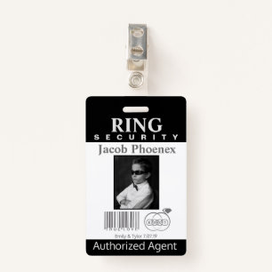 Ring Bearer Security Badge
