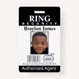 Ring Bearer Security Badge