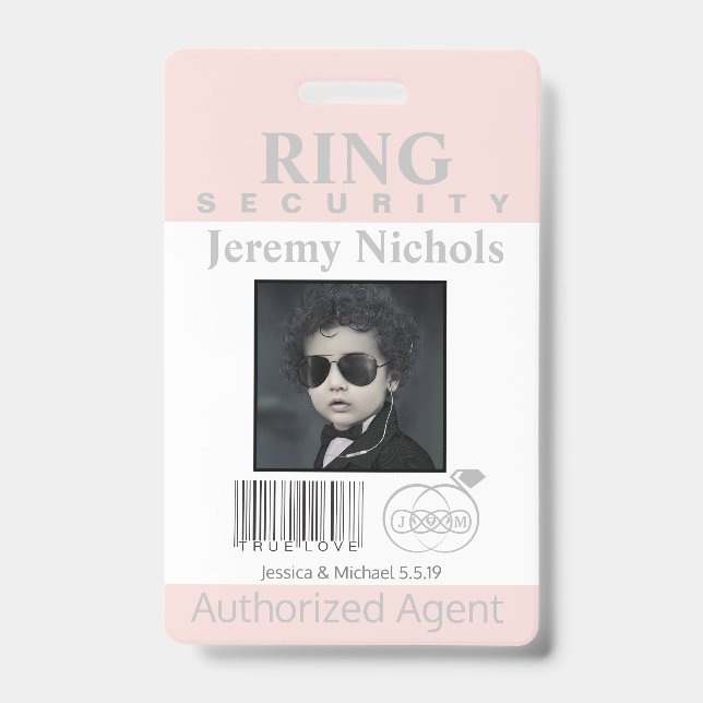 Ring Bearer Security Badge (Front)