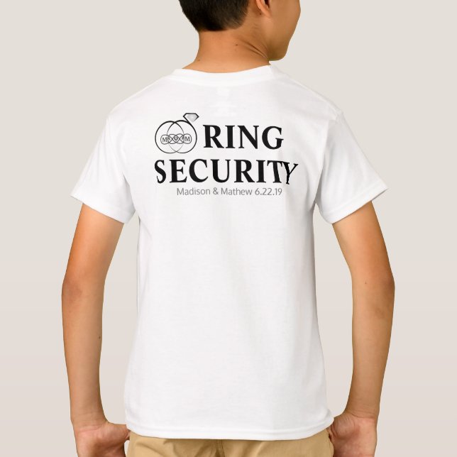 Ring Bearer Security T Shirt (Back)
