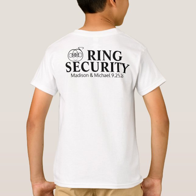 Ring Bearer Security T Shirt (Back)