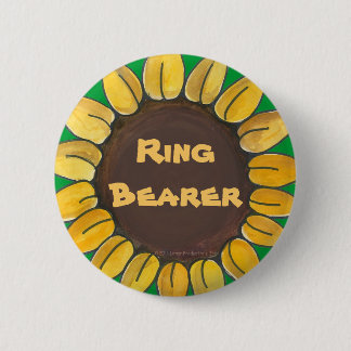 Ring Bearer Sunflower Button