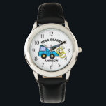 Ring Bearer Wedding Tow Truck Watch<br><div class="desc">Wedding tow truck carrying the rings for your ring bearer.  This watch makes the perfect wedding thank you gift for a special little ring bearer.  Personalize with a name to make it extra special.</div>