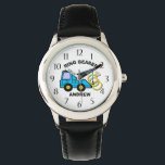 Ring Bearer Wedding Tow Truck Watch<br><div class="desc">Wedding tow truck carrying the rings for your ring bearer.  This watch makes the perfect wedding thank you gift for a special little ring bearer.  Personalize with a name to make it extra special.</div>