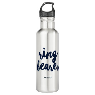 Ring Bearer with Custom Date 710 Ml Water Bottle